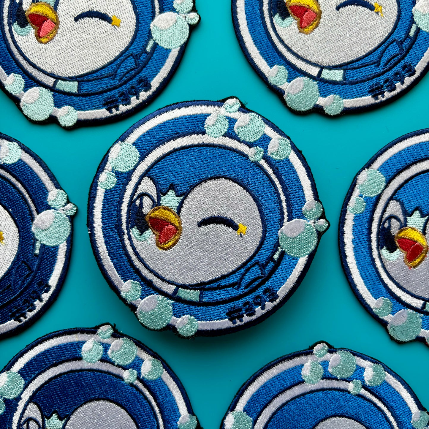 Piplup Embroidered Iron On Patch