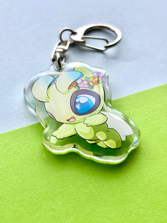 Grass Fairy Acrylic Keychain Charm
