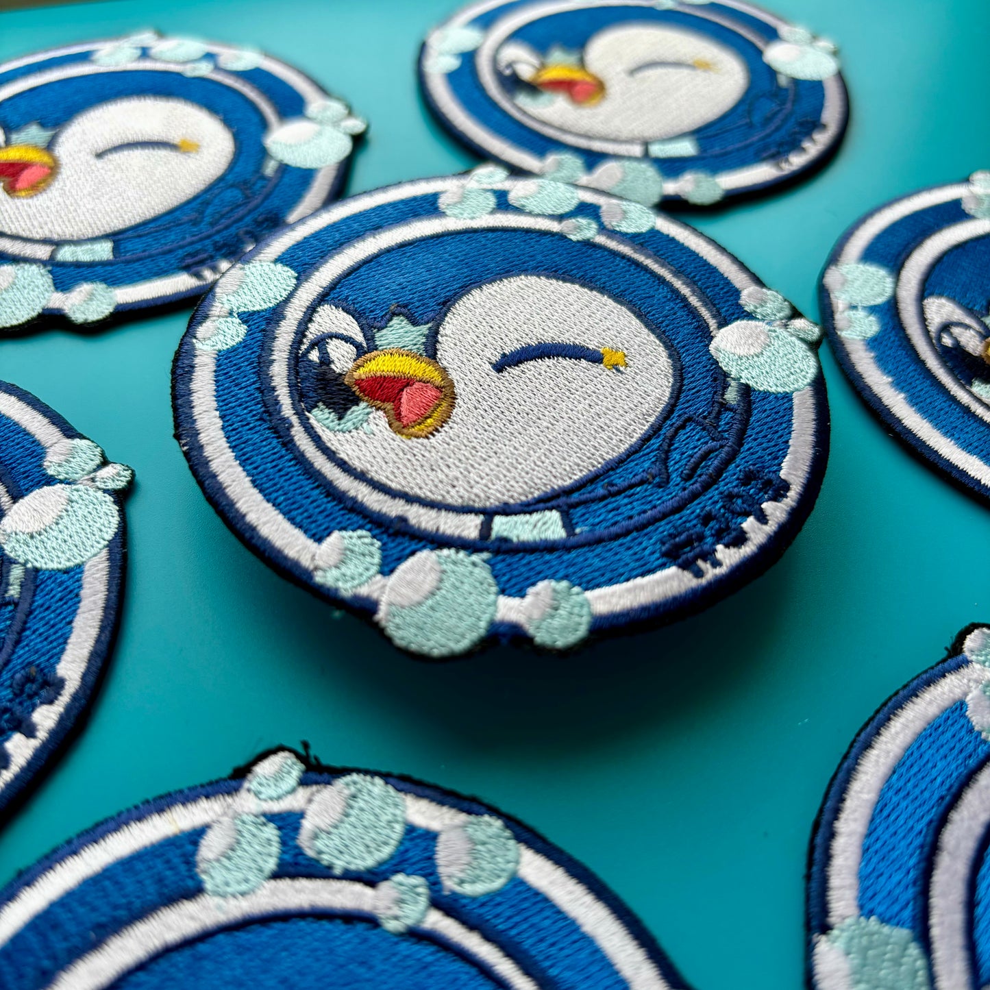 Piplup Embroidered Iron On Patch