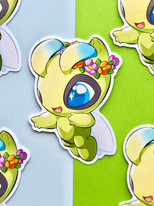 Grass Fairy Vinyl Sticker