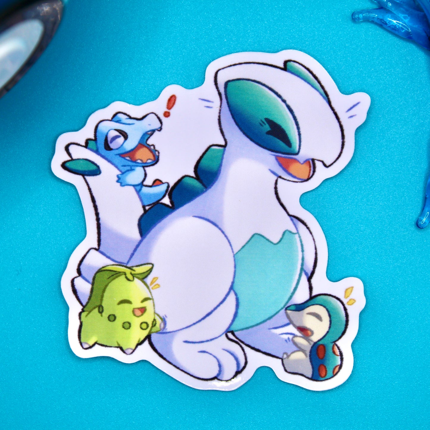 Lugia & Johto Starters Sticker