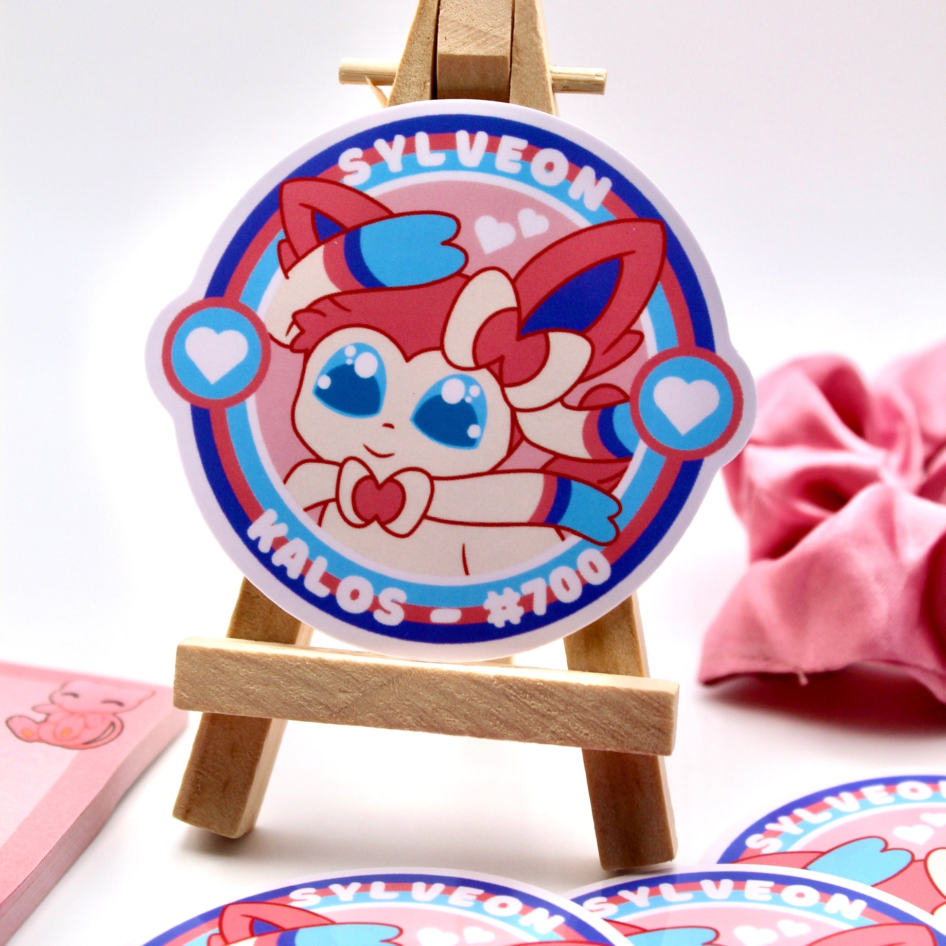 Sylveon Vinyl Sticker - Pokemon Sticker - Weatherproof Die Cut Sticker - Cute Pokemon Sticker