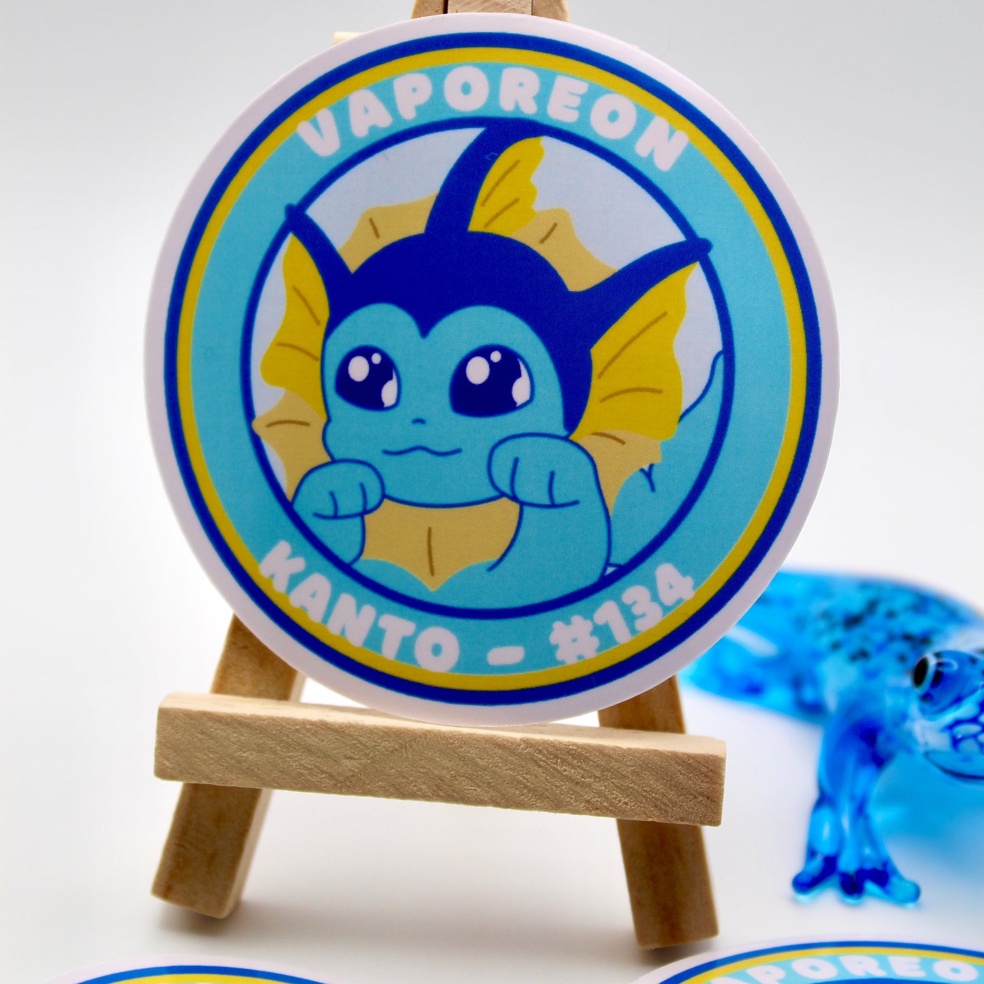 Vaporeon Vinyl Sticker - Pokemon Sticker - Weatherproof Die Cut Sticker - Cute Pokemon Sticker