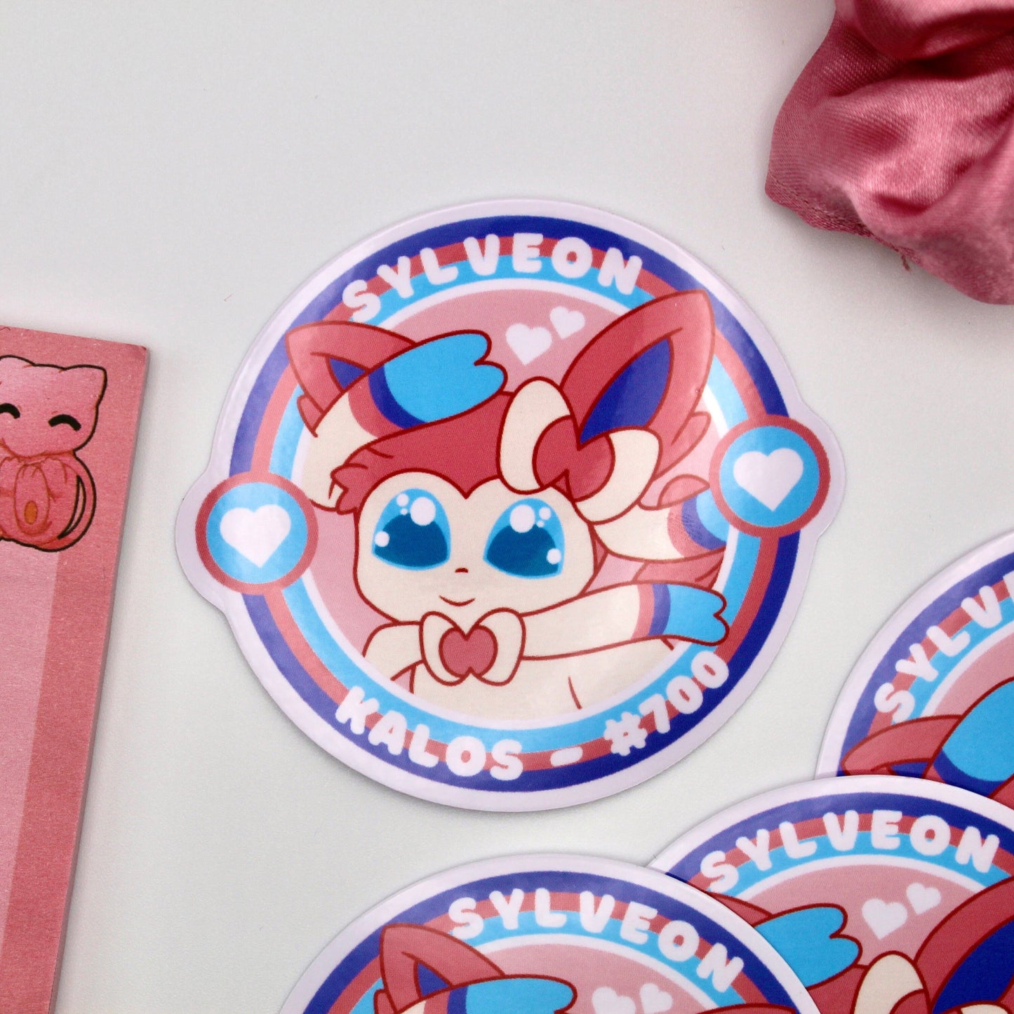 Sylveon Vinyl Sticker - Pokemon Sticker - Weatherproof Die Cut Sticker - Cute Pokemon Sticker