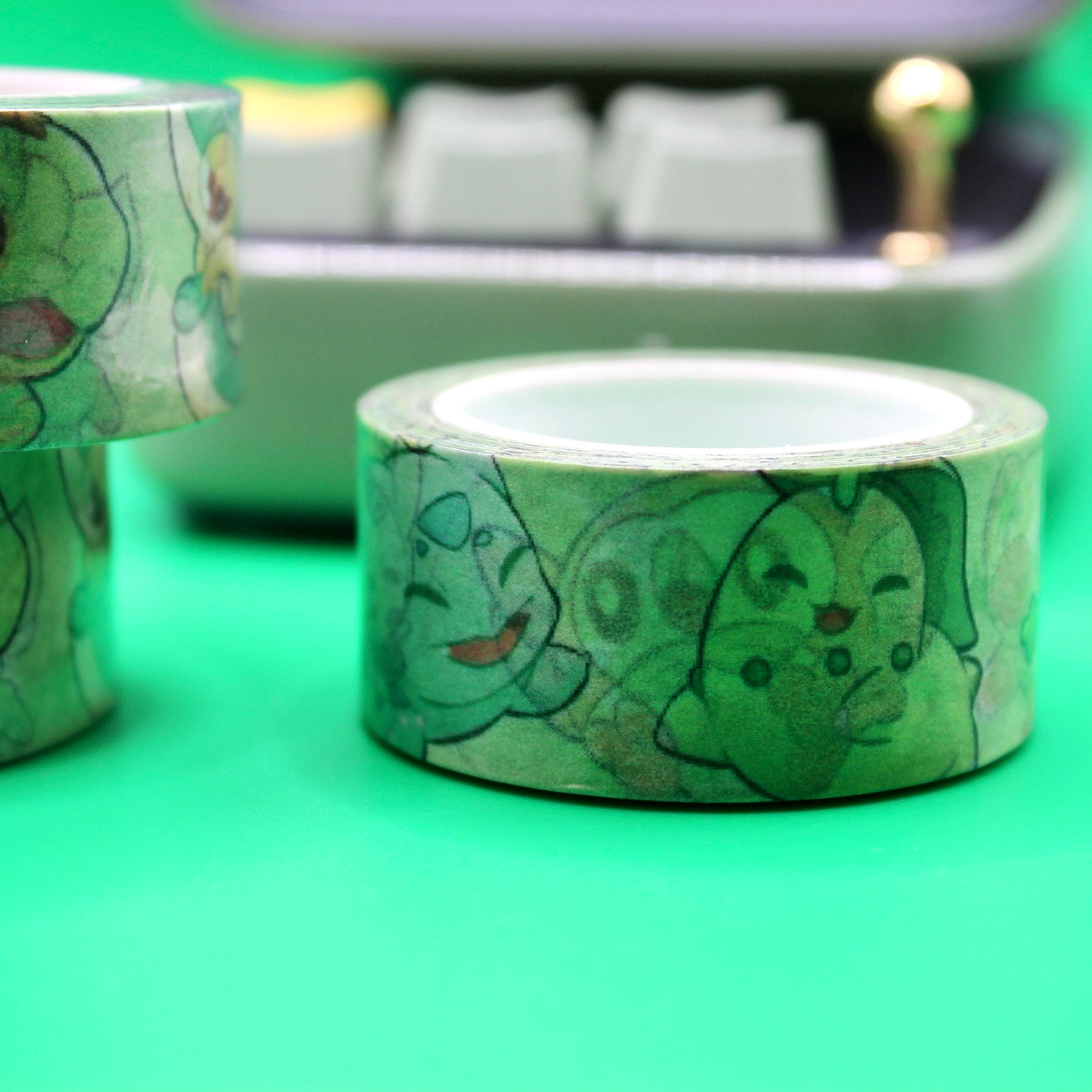 Grass Type Pokemon Washi Tape - Kawaii Stationary - Pokemon Washi Tape - Cute Washi Tape - Korean Inspired Stationary