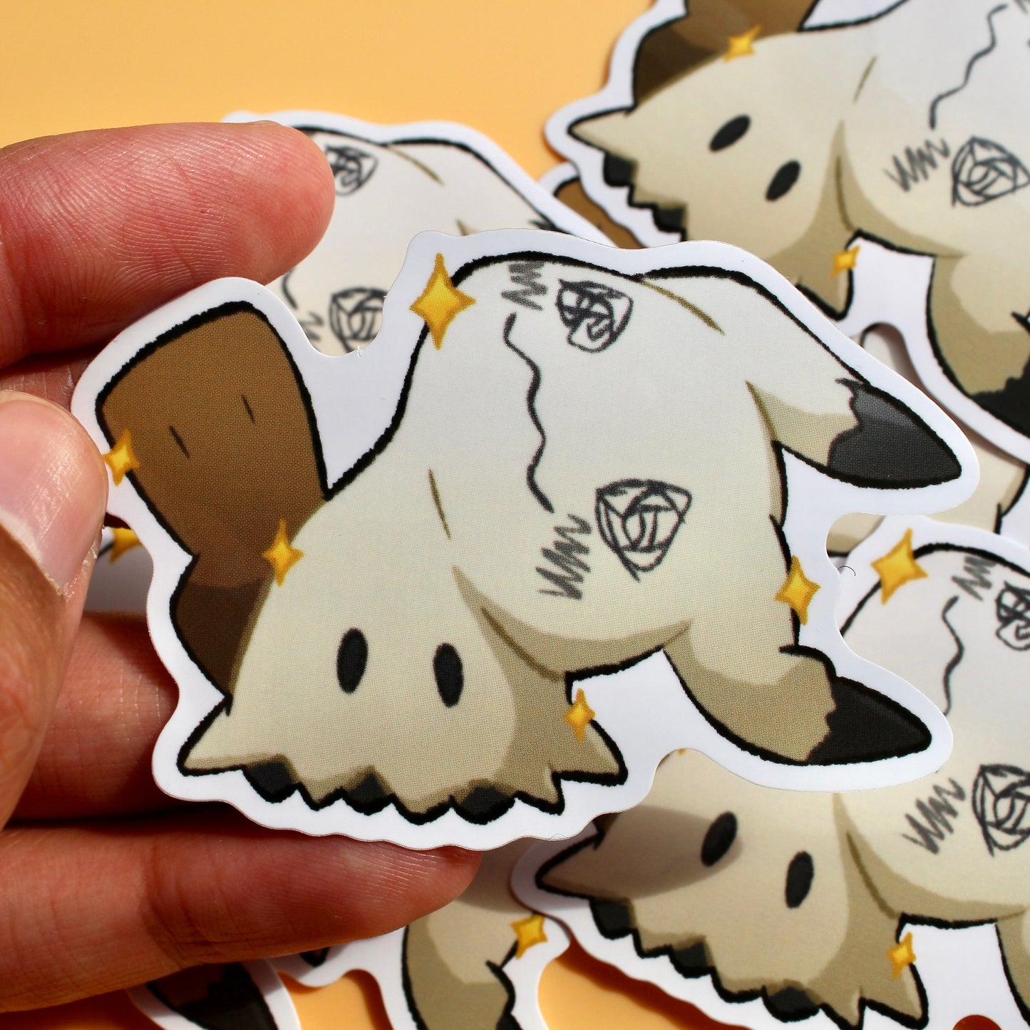 Shiny Mimikyu Vinyl Sticker - Pokemon Sticker - Weatherproof Die Cut Sticker - Cute Pokemon Sticker