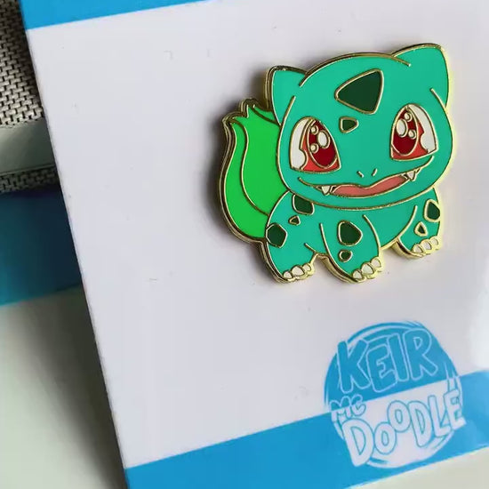 Bulbasaur Enamel Pin - Pokemon Hard Enamel Pin - Cute Enamel Lapel Pin - Pokemon Pin - Cute Accessories