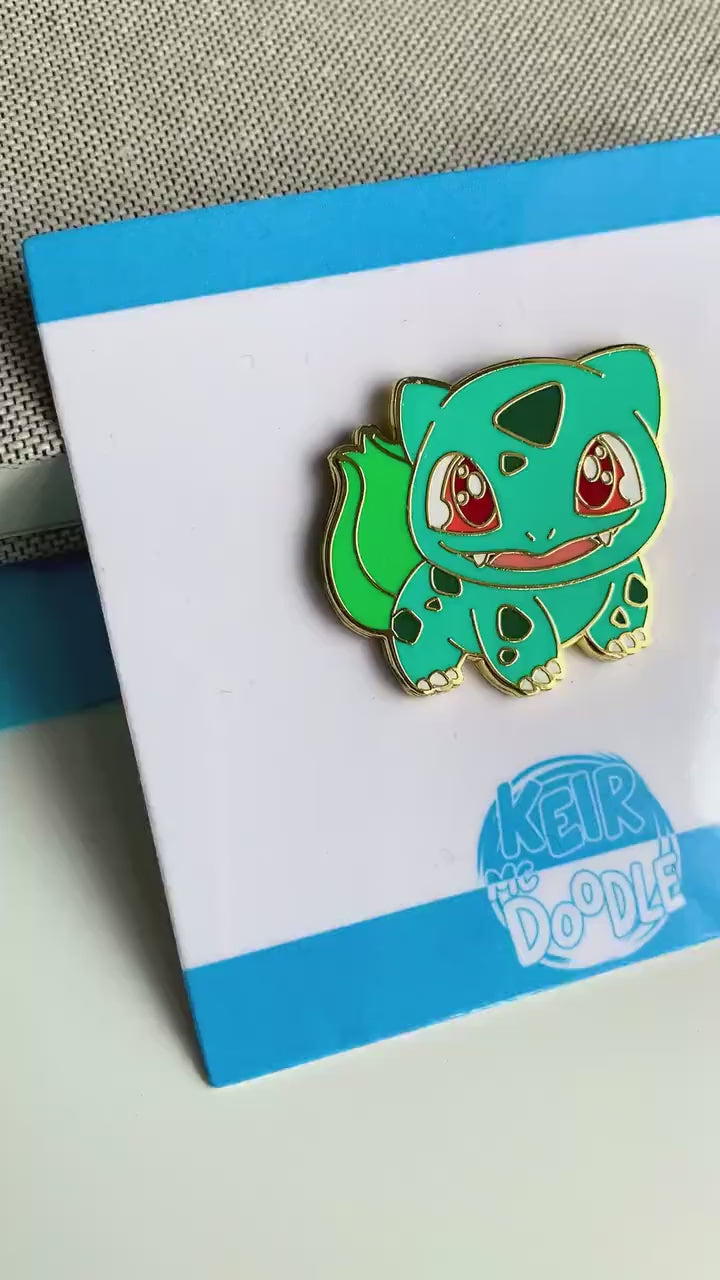 Bulbasaur Enamel Pin - Pokemon Hard Enamel Pin - Cute Enamel Lapel Pin - Pokemon Pin - Cute Accessories