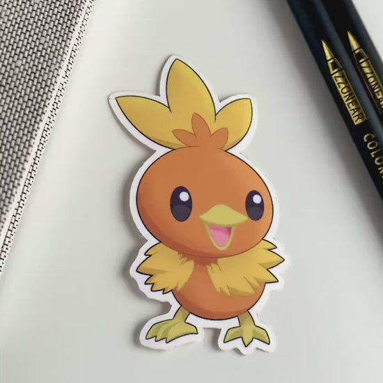 Torchic Vinyl Sticker - Pokemon Sticker - Weatherproof Die Cut Sticker - Cute Pokemon Sticker