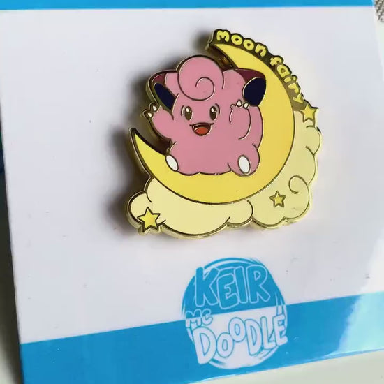 Clefairy Enamel Pin - Pokemon Hard Enamel Pin - Cute Enamel Lapel Pin - Pokemon Pin - Cute Accessories