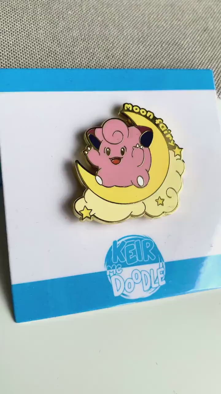 Clefairy Enamel Pin - Pokemon Hard Enamel Pin - Cute Enamel Lapel Pin - Pokemon Pin - Cute Accessories