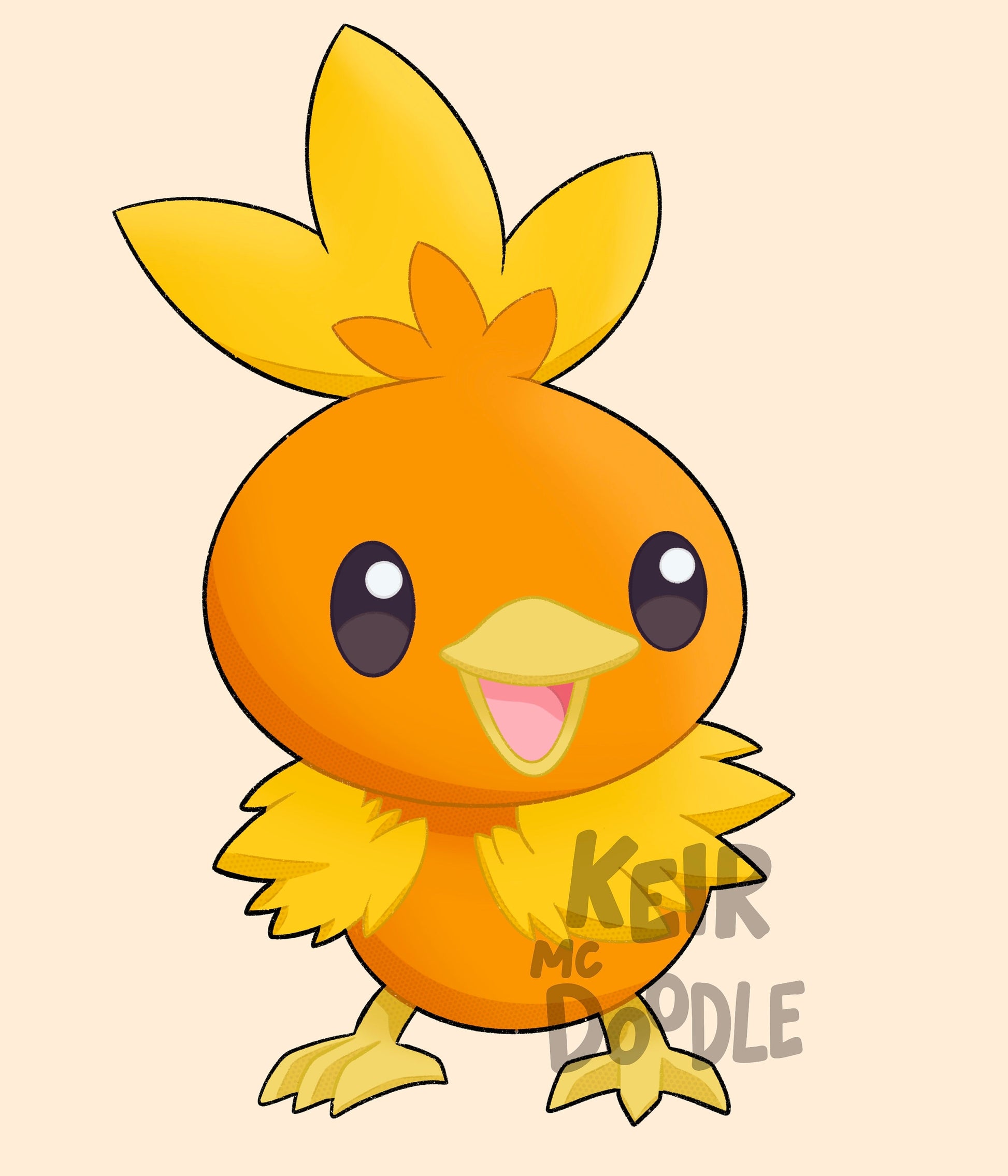 Torchic Vinyl Sticker - Pokemon Sticker - Weatherproof Die Cut Sticker - Cute Pokemon Sticker