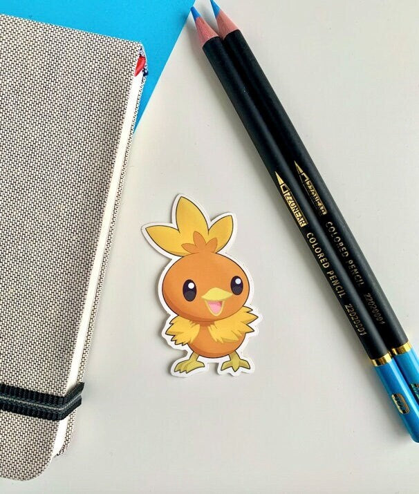 Torchic Vinyl Sticker - Pokemon Sticker - Weatherproof Die Cut Sticker - Cute Pokemon Sticker