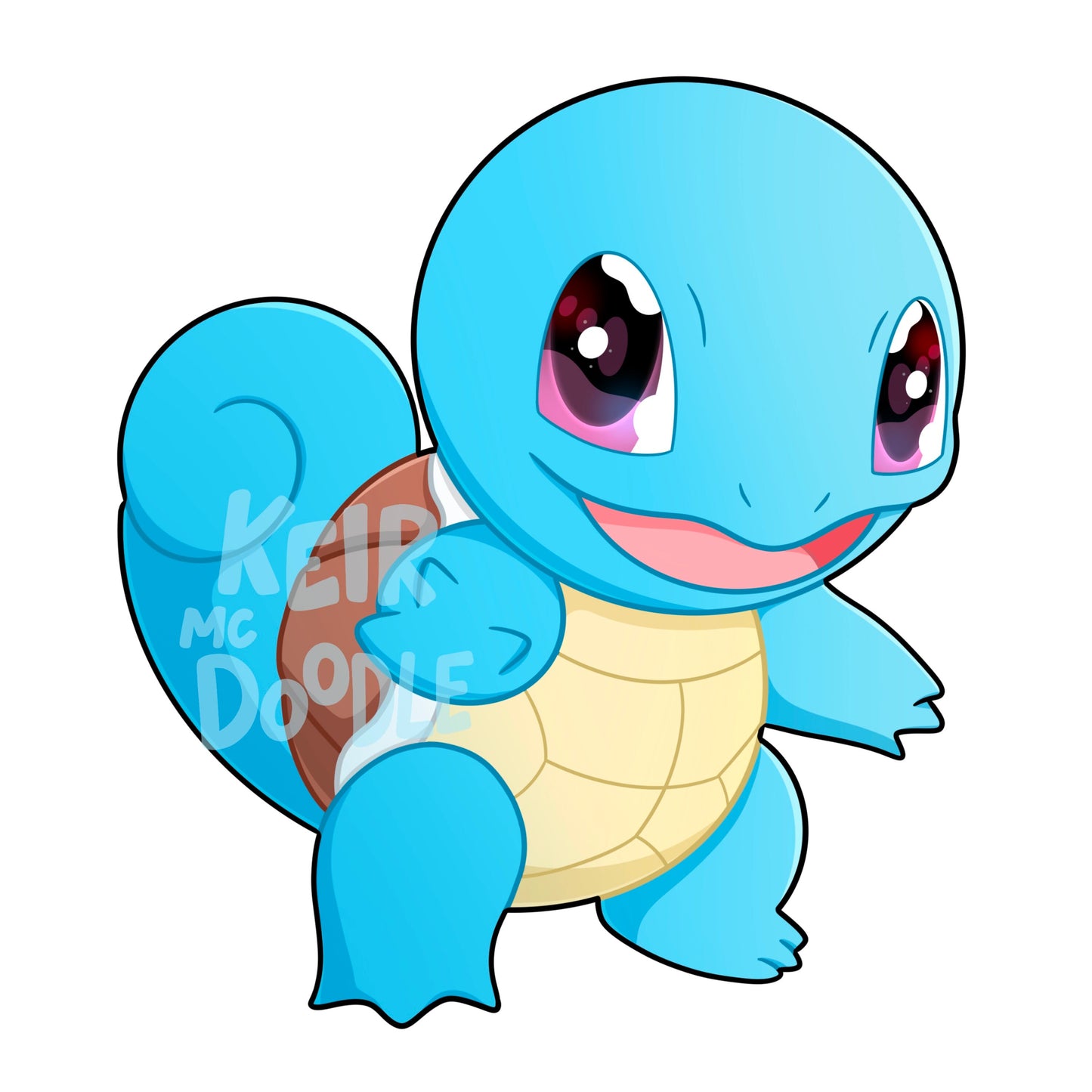 Kanto Starters Vinyl Sticker Set - Pokemon Sticker - Weatherproof Die Cut Sticker - Cute Charmander Squirtle Bulbasaur Pokemon Sticker