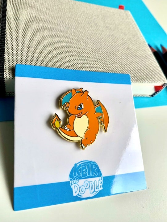 Charizard Enamel Pin - Pokemon Hard Enamel Pin - Cute Enamel Lapel Pin - Pokemon Pin - Cute Accessories