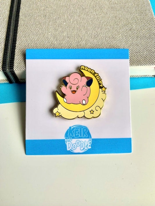 Clefairy Enamel Pin - Pokemon Hard Enamel Pin - Cute Enamel Lapel Pin - Pokemon Pin - Cute Accessories