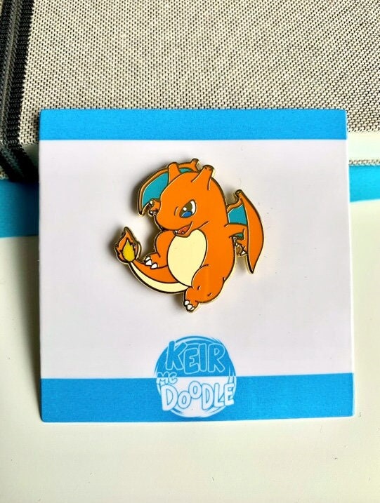 Charizard Enamel Pin - Pokemon Hard Enamel Pin - Cute Enamel Lapel Pin - Pokemon Pin - Cute Accessories