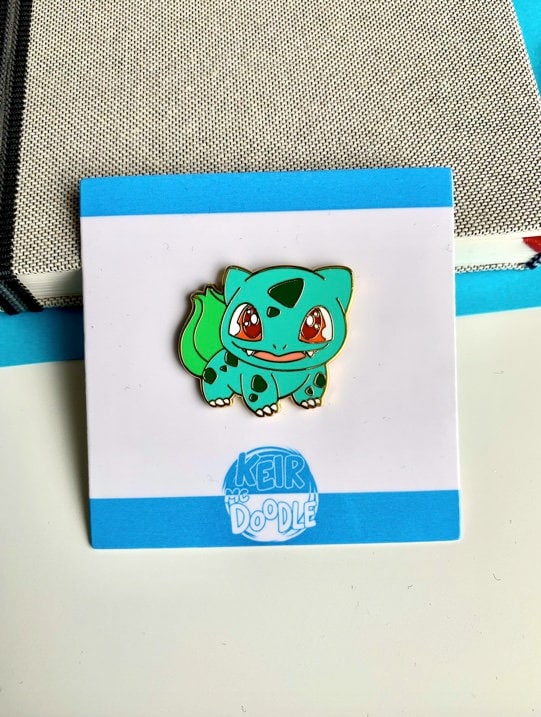 Bulbasaur Enamel Pin - Pokemon Hard Enamel Pin - Cute Enamel Lapel Pin - Pokemon Pin - Cute Accessories