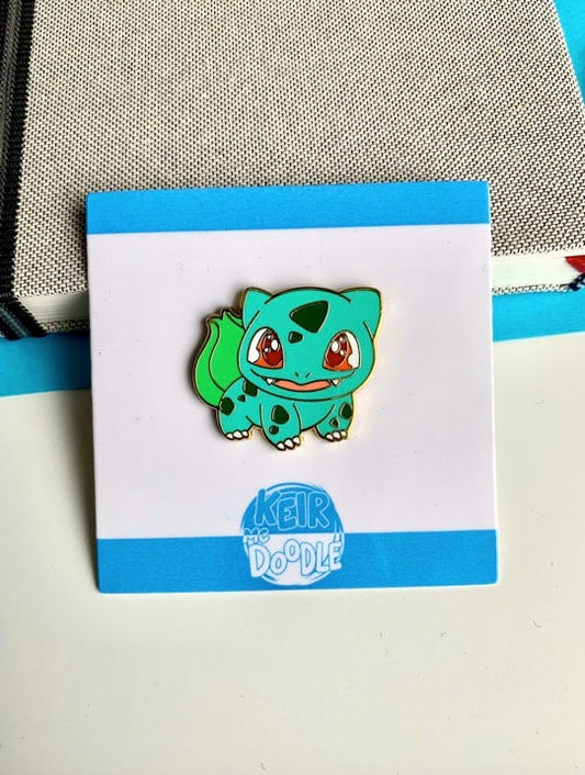 Bulbasaur Enamel Pin - Pokemon Hard Enamel Pin - Cute Enamel Lapel Pin - Pokemon Pin - Cute Accessories