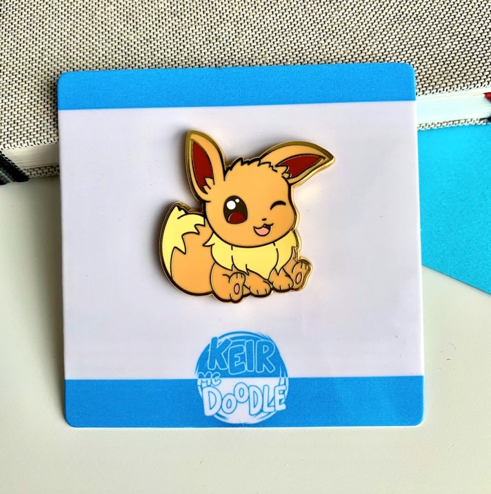 Eeveelutions Enamel Pin - Pokemon Hard Enamel Pin - Cute Enamel Lapel Pin - Pokemon Pin - Cute Accessories