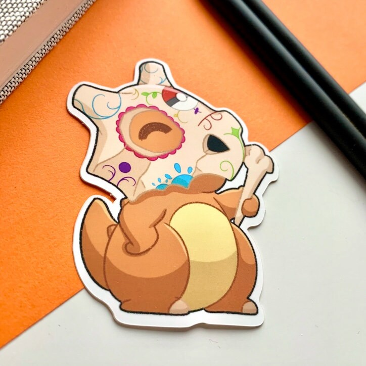 Cubone Halloween Vinyl Sticker