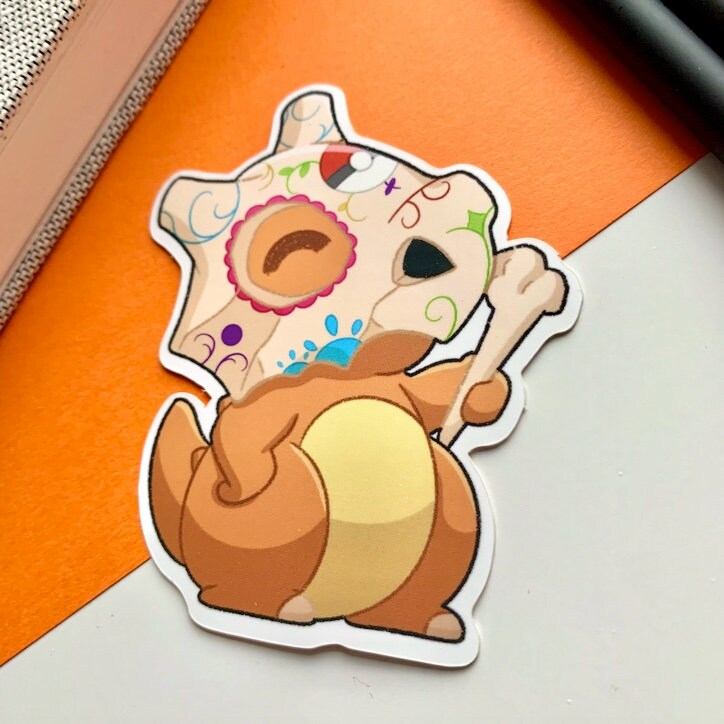 Cubone Halloween Vinyl Sticker