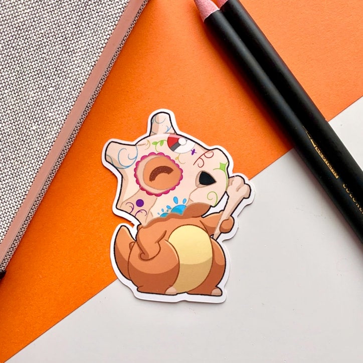Cubone Halloween Vinyl Sticker