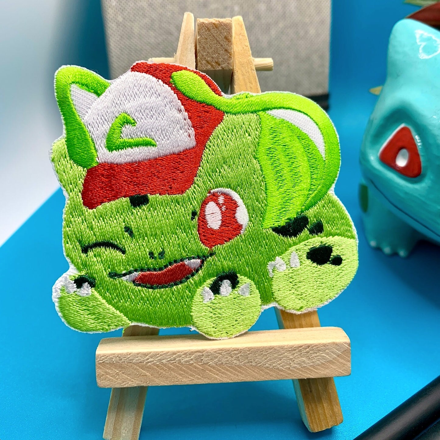 Bulbasaur Embroidered Iron On Patch - Pokemon Embroidered Iron On Patch - Cute Pokemon Patch