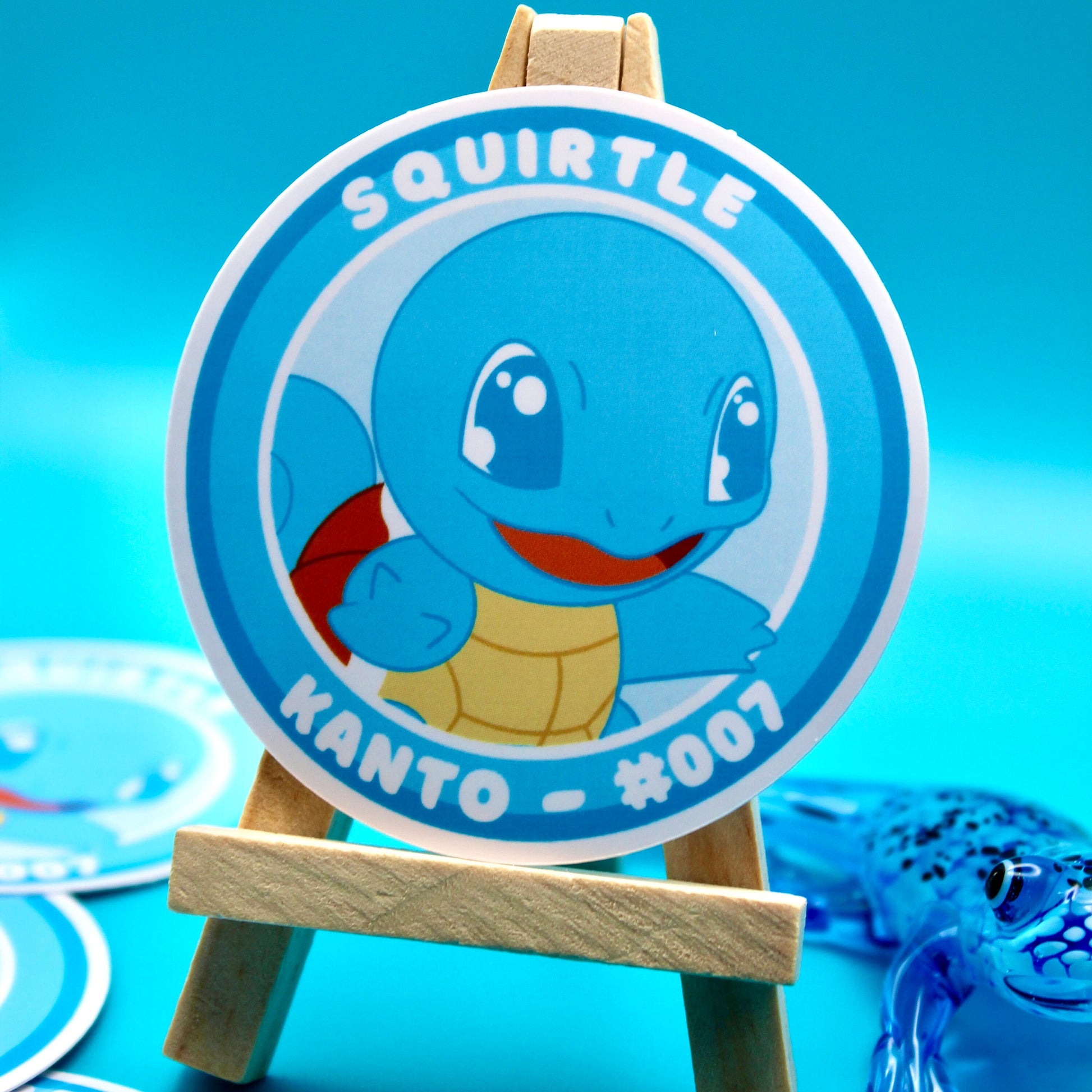 Squirtle Vinyl Sticker - Pokemon Sticker - Weatherproof Die Cut Sticker - Cute Pokemon Sticker