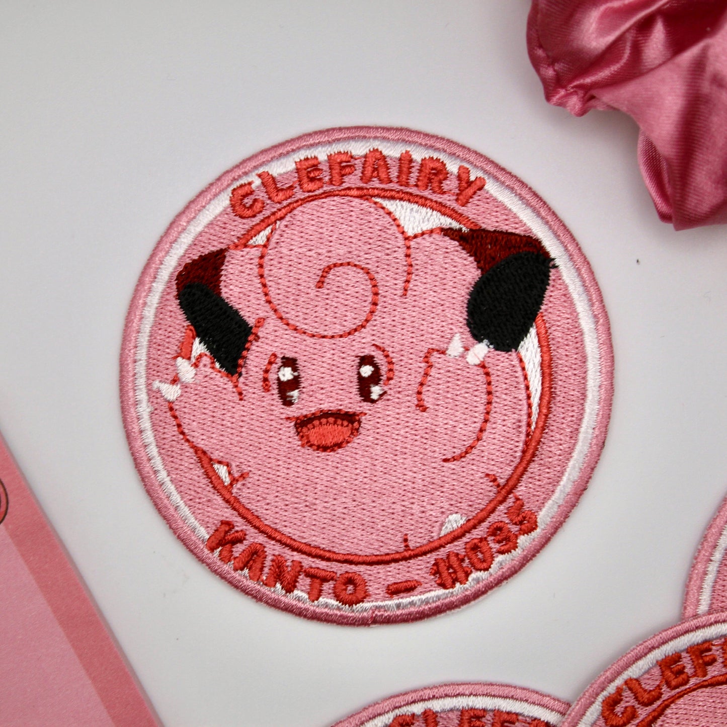 Clefairy Embroidered Iron On Patch - Pokemon Embroidered Iron On Patch - Cute Pokemon Patch