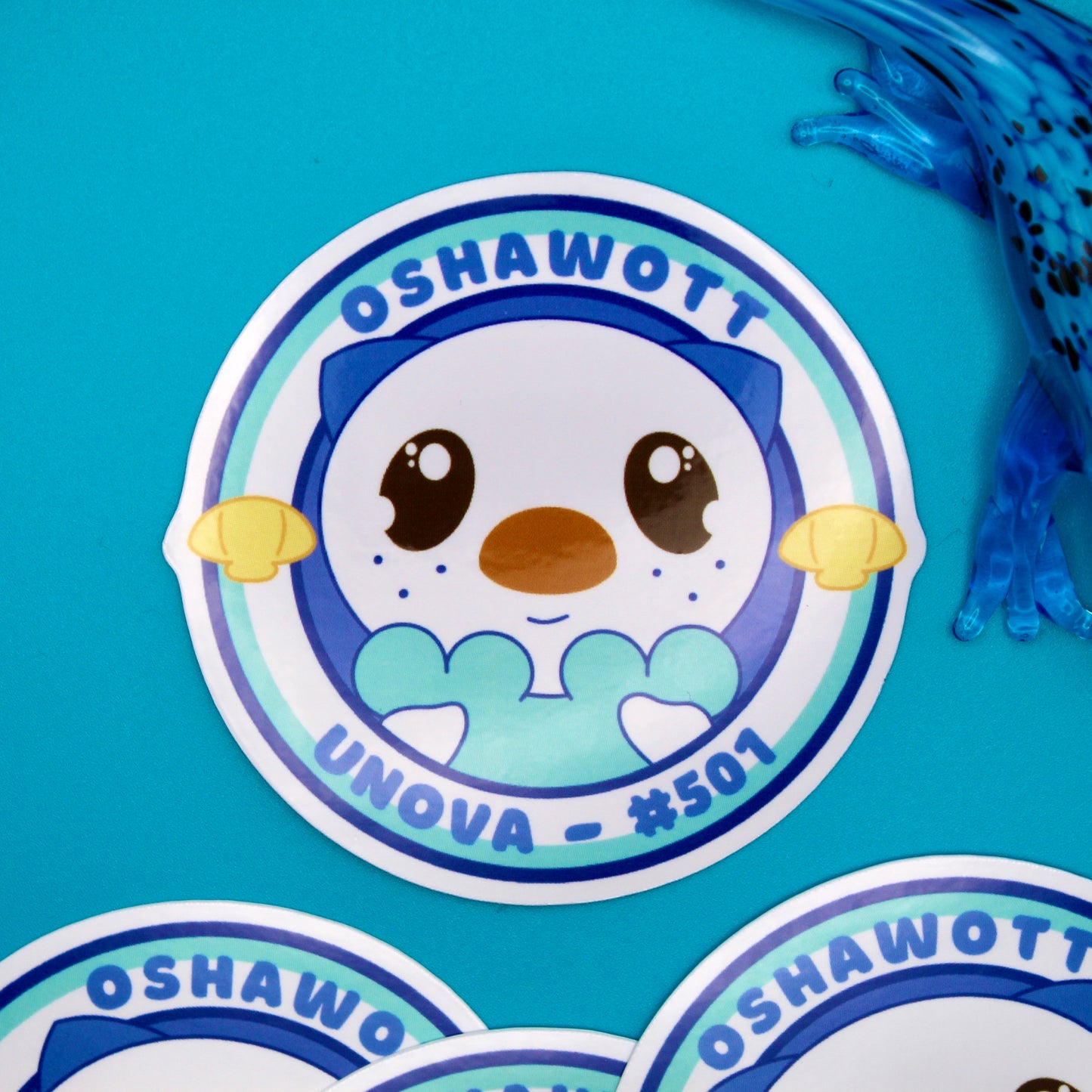 Oshawott Vinyl Sticker - Pokemon Sticker - Weatherproof Die Cut Sticker - Cute Pokemon Sticker