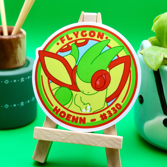 Flygon Vinyl Sticker - Pokemon Sticker - Weatherproof Die Cut Sticker - Cute Pokemon Sticker