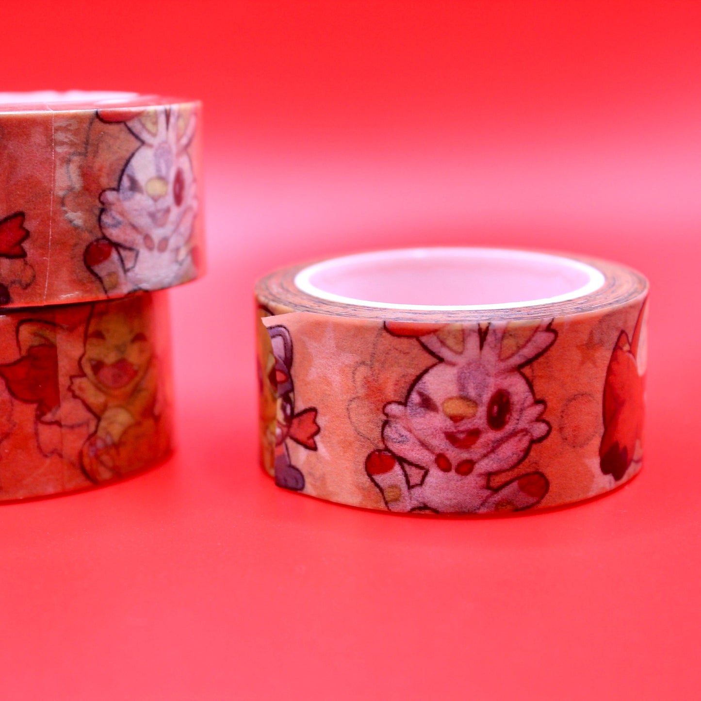 Fire Type Pokemon Washi Tape - Kawaii Stationary - Pokemon Washi Tape - Cute Washi Tape - Korean Inspired Stationary