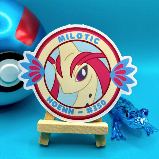 Milotic Vinyl Sticker - Pokemon Sticker - Weatherproof Die Cut Sticker - Cute Pokemon Sticker