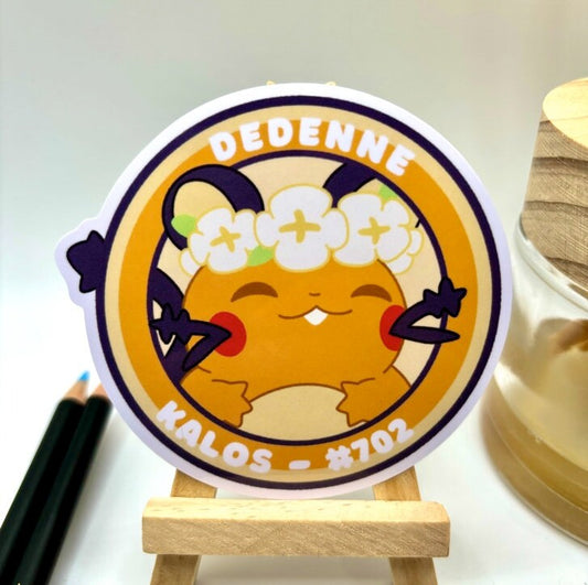 Dedenne Vinyl Sticker - Pokemon Sticker - Weatherproof Die Cut Sticker - Cute Pokemon Sticker