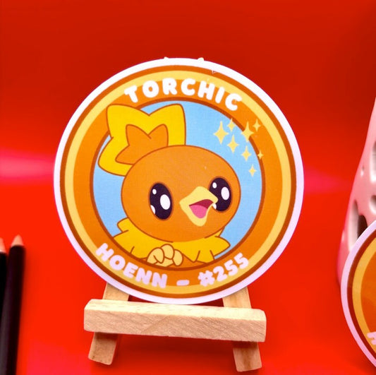 Torchic Vinyl Sticker - Pokemon Sticker - Weatherproof Die Cut Sticker - Cute Pokemon Sticker